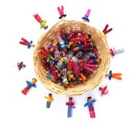 Purity 72 Mini Worry Dolls in Basket