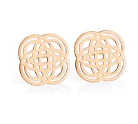 Purity Earrings Pink Gold one size