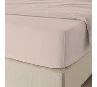 Purity Home 100% Cotton Single Fitted Sheet 90x190 cm - Blush, 400 Thread Count, Long Staple Cotton, Deep Pocket Bedsheet with True Grip Technology for Secure Fit, Soft Sateen Single Bed Sheets Fitted