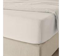 Purity Home Premium 300 Thread Count Super King Fitted Sheet with Deep Pockets - Organic 100% Cotton - Cool, Crisp & Breathable - Percale Weave Sheets - Elastic Superking Fitted Sheet - Ivory