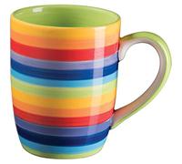 Purity Style Hand Painted Rainbow Horizontal Stripe Mug