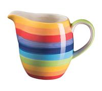 Purity Style Hand Painted Rainbow Stripe Jug