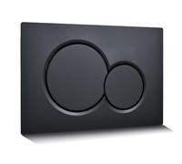 PuritySage Wall Hung Toilet Water Tank Flush Plate,Design for Geberit Sigma01-115.770.DW.5,EasyInstallation Dual Flush Actuator,Plastic Design Toilet Parts,Matte Black