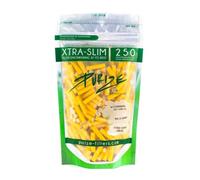 Purize Carbon Activated Extra Slim Filter Tips - 6mm - (250 Pack) - Enhance Your Smoking Experience with Advanced Filtration Technology - with Vastu Storage Mylar Bag (Yellow)