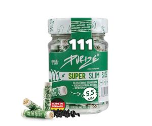 Purize XXSlim Filter Tips With Activated Charcoal in White x111-1pcs