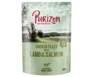 Purizon Adult Pouches Saver Pack 24 x 300g - Lamb & Salmon with Potato & Pear