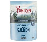 Purizon Adult Pouches Saver Pack 24 x 300g - Salmon with Spinach & Coconut