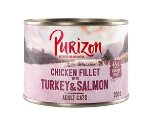 Purizon Adult Saver Pack 24 x 200g - Chicken Fillet with Turkey & Salmon