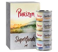 Purizon Superfoods 6 x 140g - Mixed Pack (2 x Chicken, 2 x Tuna, 1 x Wild Boar, 1 x Venison)
