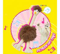 PURLAB Catnip with Bird Sounds Ostrich Toy