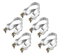 Purlin Connectors - Farm Frame Top - Railing Fence, Aluminium Purlin Bracket Connection, 5 Pieces Pipe Holder Clamps for the Greenhouse Awning Scaffolding for the Diameter of Greenhouse Purlin H