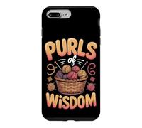 Purls of Wisdom Knitting Knitter Yarn Fiber Arts Pun Case for iPhone 7 Plus/8 Plus
