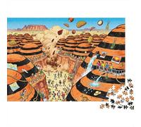 Purnululu Bungle Bungle Beehive Blitz Wooden Jigsaw Puzzle Waterproof 1000 Piece Puzzles for Adults Colourful Educational Games