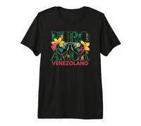 Puro Amor Venezolano Venezuelan Pride Quote Latin Heritage Premium T-Shirt