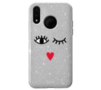 Puro Eyes Glitter Cover Protective Case Hard Case Bag For Huawei P20 Lite 5.8"
