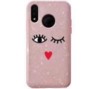 Puro Eyes Glitter Cover Protective Case Hard Case Bag For Huawei P20 Lite 5.8"