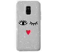 Puro Eyes Glitter Cover Protective Case Hard Case Bag For Samsung Galaxy A8 2018