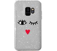 Puro Eyes Glitter TPU Cover Protective Case Hard Case Bag For Samsung Galaxy S9
