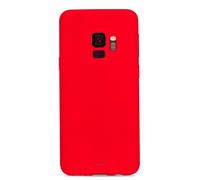 Puro Icon Cover Silicone Protection Case Red for Samsung Galaxy S9