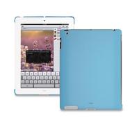 Puro iPad2BCOVERLBL UltraSlim Plastic Back Cover for iPad 2 9.7 Inches Blue