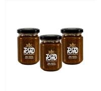 Puro Mediterraneo Sun-dried Tomato Italian Red Pesto Sauce, Authentic and Traditional Italian Taste in a Creamy Pasta Sauce with Olive Oil, Sundried tomatoes, parmesan cheese and basil (3 X 135g)