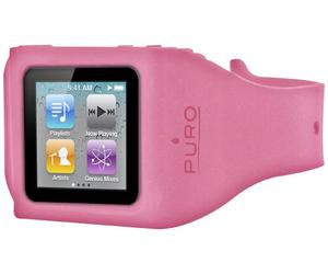 Puro NANO6WRISTPNK Watch Bracelet Silicone for iPad nano 6 Pink
