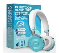 Puro Sound Labs JuniorJam Plus Volume Limiting Headphones for Kids, Safer Audio to Protect Hearing- Adjustable Bluetooth Headphones for Tablets, Smartphones, PCs- 22-Hour Battery Life-Teal
