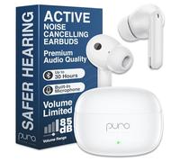 Puro Sound Labs PuroQuiet-Air- Volume Limiting, True Wireless, Active Noise Cancelling Earbuds with Built-in Microphone