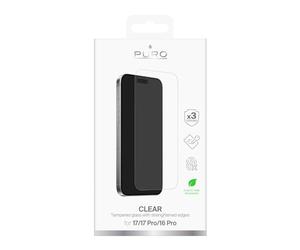 Puro Standard Tempered Glass for iPhone 17/iPhone 17 Pro/iPhone 16 Pro