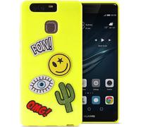 Puro TPU Cover Patch-Mania + 5 Stickers Protective Case For Huawei P9