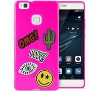 Puro TPU Cover Patch-Mania + 5 Stickers Protective Case For Huawei P9 Lite