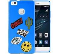 Puro TPU Cover Patch-Mania + 5 Stickers Protective Case For Huawei P9 Lite