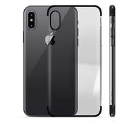 Puro Verge Crystal Cover Case Protective Shell Clear Chrome for Apple IPHONE X/
