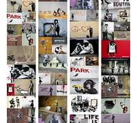 PURO wallpapers 10m / 394" Roll of Fleece Wall Paper Non-Woven Premium Art Print No Repeating Pattern Design Decorative Panel Photo Picture Image Banksy f-A-0237-j-b