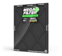 PuroAir MegaFilter - 20x25x1 Air Filter MERV 13 Activated CarbonTech Defense - Heavy Duty 3 Layer Furnace Filters Allergens, Pollen, Dust, Pet Dander, Smoke, Odors - HVAC Air Filter 20x25x1 (1-Pack)
