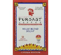 Puroast Low Acid Coffee Decaffeinated House Blend Single Serve 2.0 Keurig Compatible (Pack of 12)