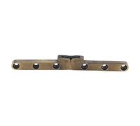 Purokise 90 Degree Flap Hinge Heavy Duty Folding Cabinet Hinge Hardware Accessory for Home Furniture Drawers Dressers Cabinets Closets Zinc Alloy Iron 12.5x1.5cm