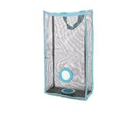 Purokise Hanging Reusable Storage Mesh Bag, PVC Vegetable Fruit Garbage Organizer for Kitchen Bathroom Wardrobe (S)