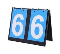 Purokise Scoreboard Portable Flip Scoreboard Digital Sports Score Counter for Basketball Table Tennis Soccer Made of Plastic Metal Available in 2 3 4 Digit Sizes (two digit scoreboard)