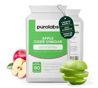 Purolabs Apple Cider Vinegar Capsules - 1500mg Apple Cider Vinegar with Mother - High Strength Digestion, Blood Sugar & Cholesterol Support - 90 Vegan Capsules Made in The UK