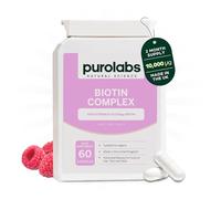 Purolabs Biotin Hair Growth Supplement 10,000μg - Hair Skin & Nails Vitamins for Men & Women with Selenium, Zinc & Vitamin C - 60 Vegan Capsules - Made in The UK by Purolabs