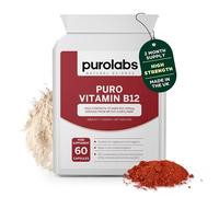 Purolabs Vitamin B12 Tablets 1000µg - High Strength Methylcobalamin for Energy, Immunity & Tiredness - Premium Vitamin B12 Supplements & Capsules - Vegan, High Absorption, No Fillers - 60 Count