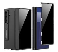 PUROOM for Samsung Galaxy Z Fold 7 Case with Privacy Screen Protector Magnetic Hinge Coverage Protective Built-in Kickstand All-Inclusive Shockproof Cover (Black with Privacy Screen)