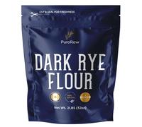 PuroRaw Dark Rye Flour, 2lbs, Dark Rye Flour for Bread Machine, Pumpernickel Flour, Whole Rye Flour for Baking, Rye Bread Flour, Pumpernickel Meal, Non-GMO, Batch Tested, Product of Canada, by .