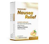 Purosure Nausea Relief Ginger Capsules for Travel Sickness Relief, 250 mg (20)
