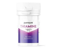 PuroSure Vitamin B1 Thiamine 100mg Tablets - Pack of 100 - for Heart, Immune and Psychological Function & Energy Release