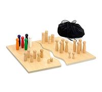 Purovi Family board | System board made wood for family installation and coaching | 32 parts incl. Storage box