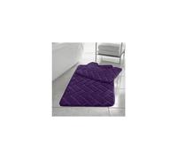 (Purple, 1) Blocks Non- Slip Memory Foam Bath Mat/ Toilet Mat Set