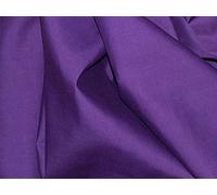 Purple - 1 Metre - Plain Coloured Polycotton Fabric Material Poly-Cotton Dress Fabric 112cm Width Dark Purple