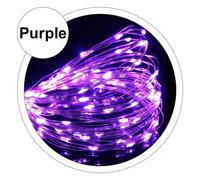 (purple, 10M 100LEDs) LED Lights 2M 5M 10M USB LED String light Fairy Christmas Silver Wire Wedding Garland Lights Party decoration